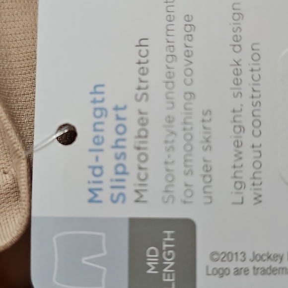 NWT Jockey Skimmies Microfiber Stretch Mid Lenght Smoothing Slipshort S-XXL - Picture 2 of 6
